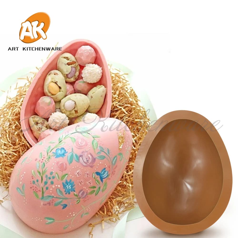 18X14CM uovo di pasqua stampi per gelato in Silicone vassoio per cubetti di ghiaccio creatore di ghiaccioli fai da te congelatore fatto in casa stampo per ghiaccioli stampo per cioccolato