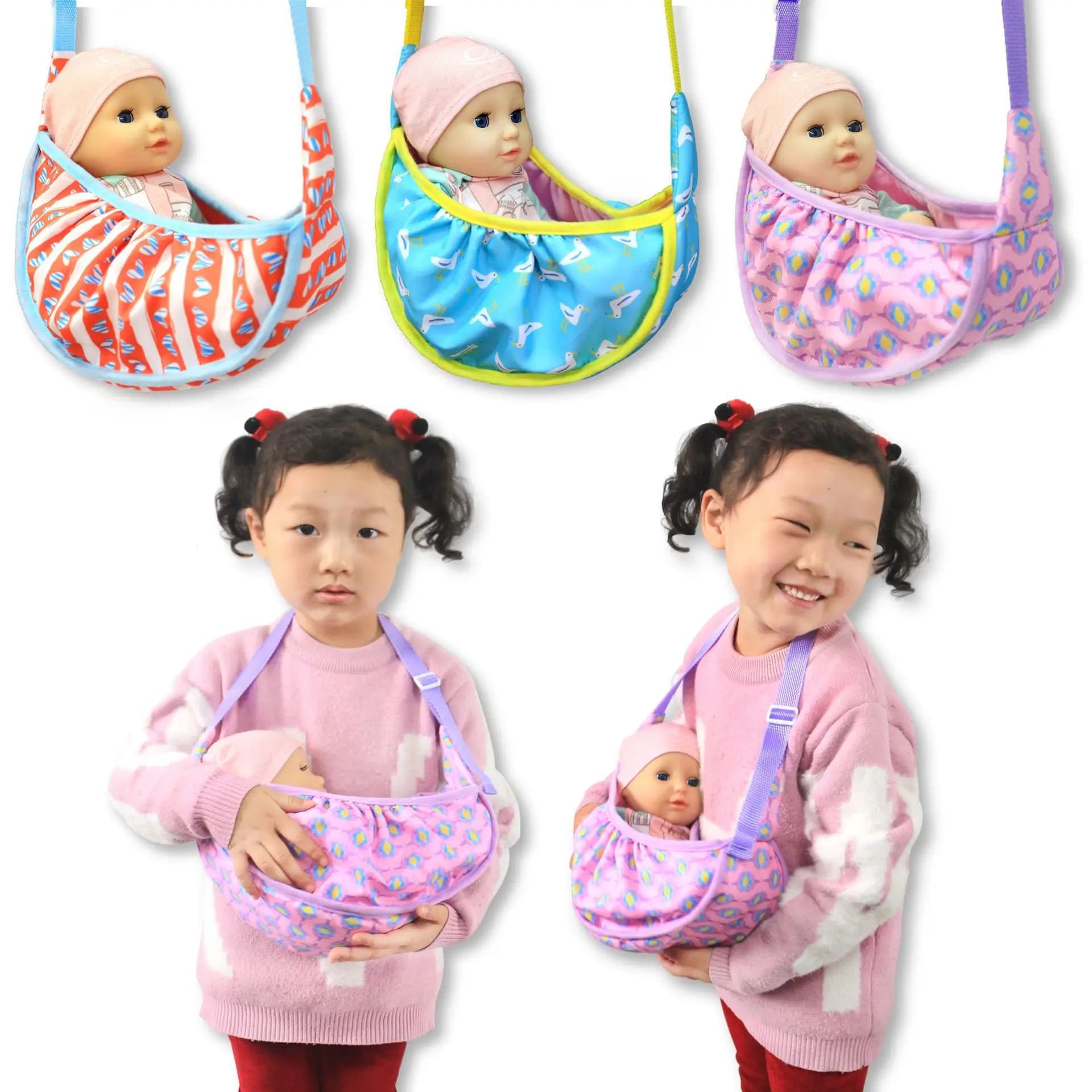 Borsa per il trasporto anteriore della bambola da 17 pollici 40 cm per accessori per borse per bambole bebe da 43 cm