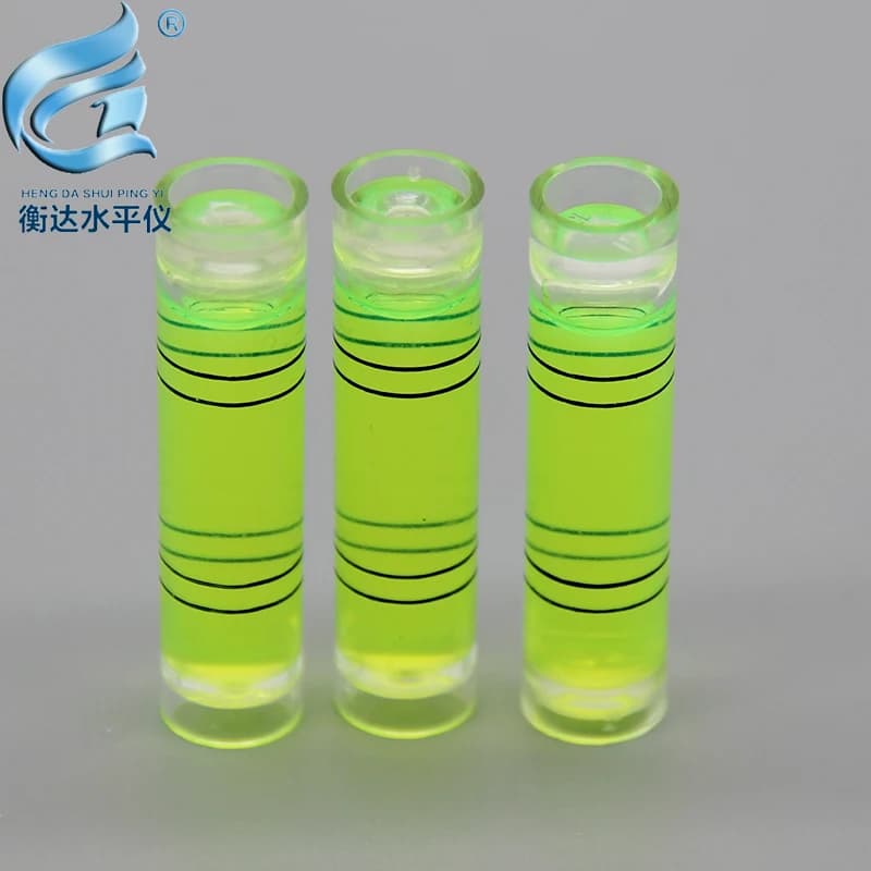 (100 pezzi/lotto) 9.5*40mm livella a bolla di plastica misuratore di livello dell'acqua cilindrico livello della cornice della foto
