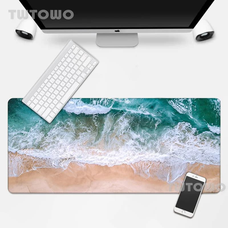 Tappetini Beach Ocean Water Tappetino per mouse Tappetino per mouse Tappetino per mouse da gioco Tappetino per mouse da tavolo Tappetino per scrivania in gomma naturale morbido per computer Nuovo tappeto