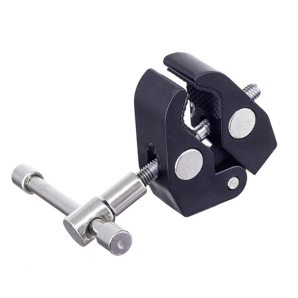 DSLR Rig Monitor LCD Studio Light Metal granchio pinze Clip Super Clamp per Boom Light Stand braccio braccio fotocamera treppiede monopiede magia