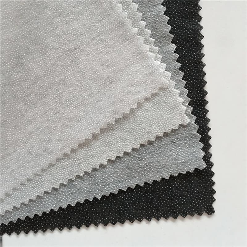 Fodera adesiva a doppio punto Tessuto non tessuto Fusibile leggero Interlining Tessuto Cucito Accessori per abbigliamento Fodera termoadesiva Adhesi