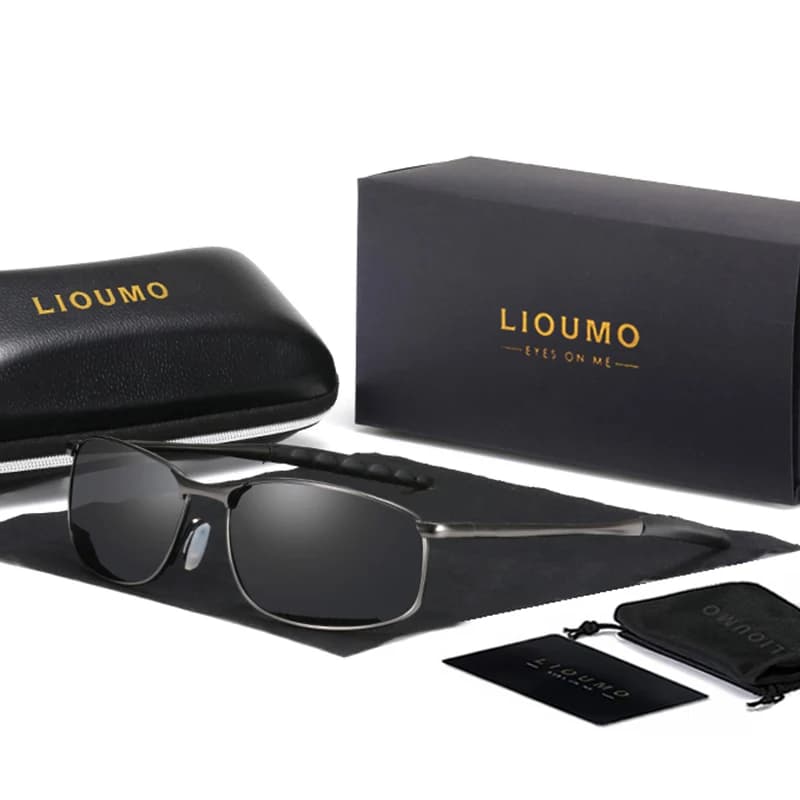 Lioumo di Disegno di Marca Nuovo Aviation Maschio Occhiali da Sole Polarizzati Degli Uomini Occhiali da Sole Donne Occhiali Hd di Guida Vetri a Specchio Oculos De Sol