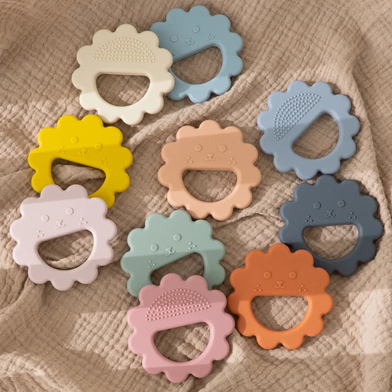 New Baby Teethers roditore anello per la dentizione bastone molare cartone animato carino a forma di fiore denti masticare la salute del bambino smettere di succhiare i giocattoli del pollice