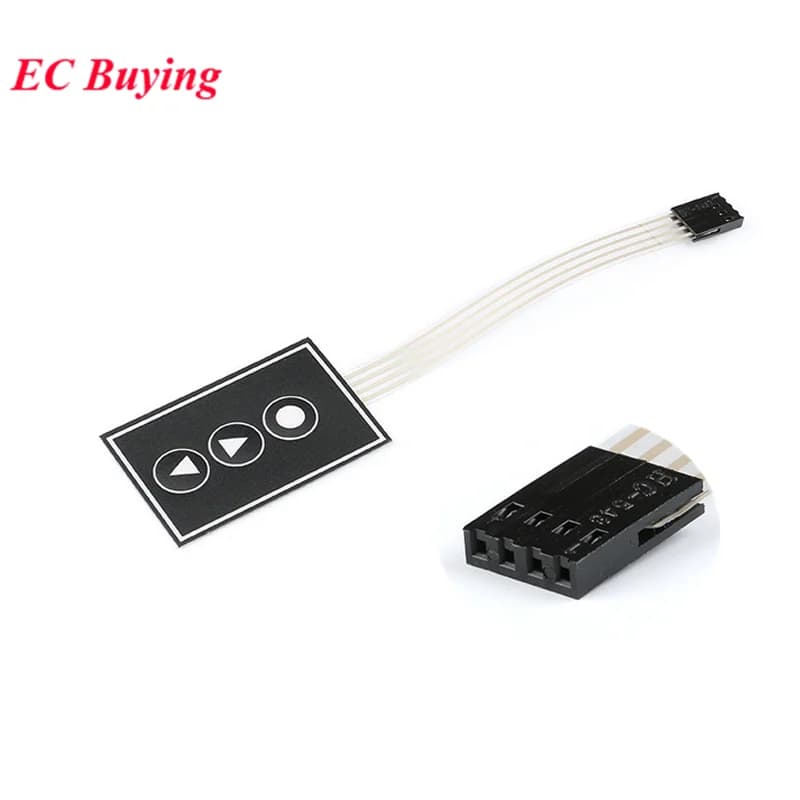 10 pz/lotto 1x3 Matrix Array 3 Tasti Pulsante Interruttore A Membrana Tastiera Pannello di Controllo Kit FAI DA TE Per Arduino 1*3 tasti