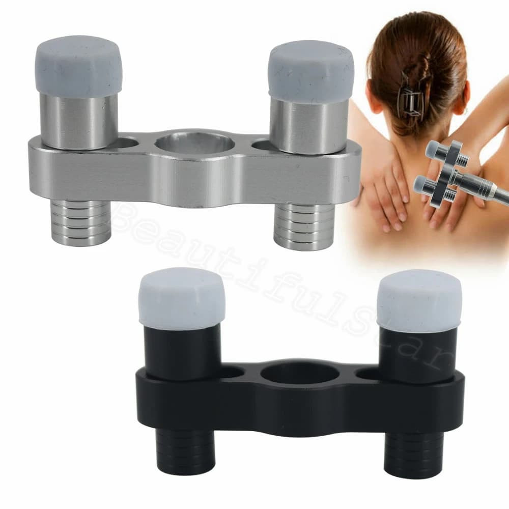 Accessori per Pistola Chiropratica, Testine Massaggianti Regolabili per Sostituzione, Massaggiatore Manuale per Correzione della Colonna Vertebrale