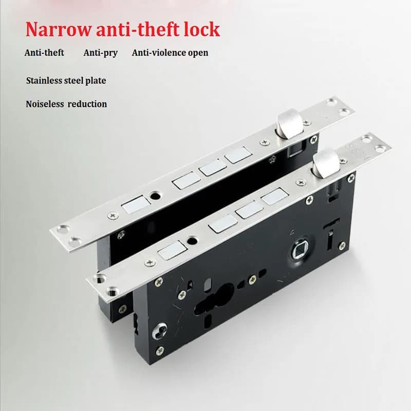 Universal Narrow Security Mortise Door Lock body Size 68*45MM 68*50 MM Mortise door Locks Accessories
