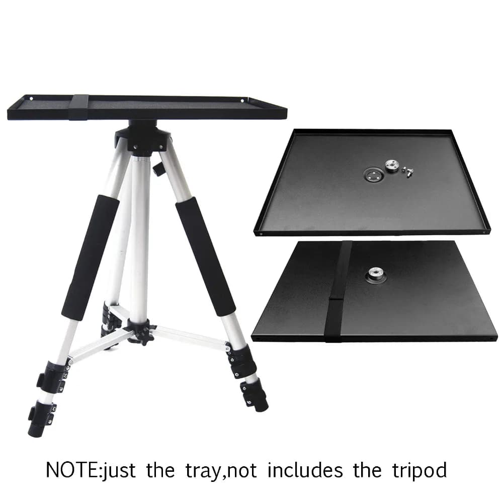 Besegad 34x24 cm Universal support for metal tray 3/8 inch tripod platform support Proyector Monitor Laptop