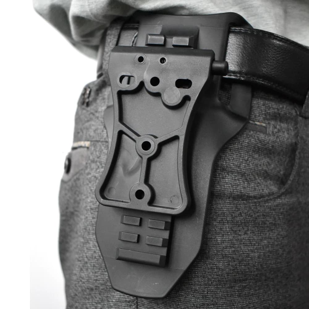 Tactical Belt Paddle Hunting Gun Holster Paddle Pistol Holster Platform Belt Waist Paddle Adapter with 13-speed Adjustment