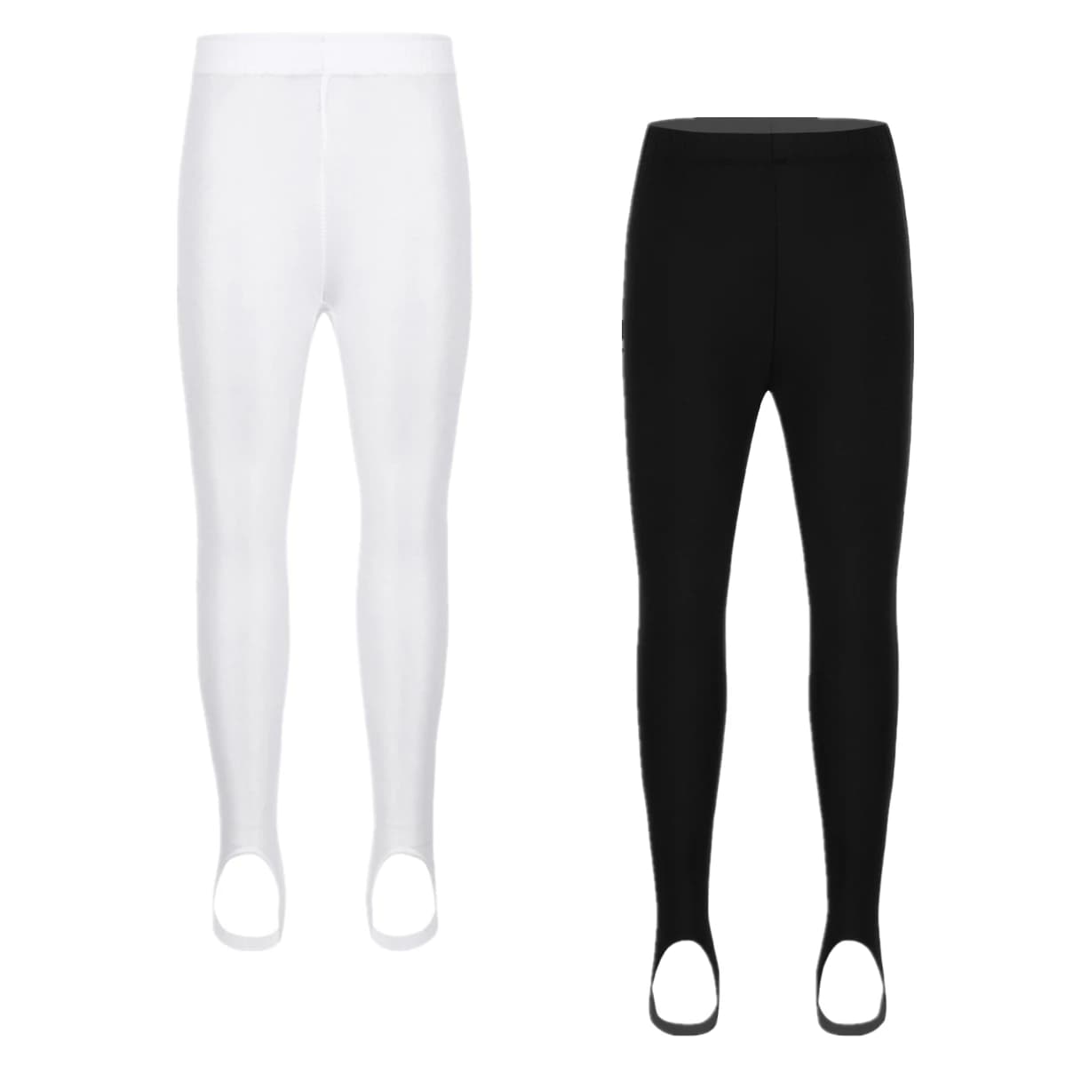 Unisex bambini ragazzi ragazze pantaloni da Yoga ginnastica balletto Leggings da ballo staffa collant calze Leggings collant abbigliamento sportivo