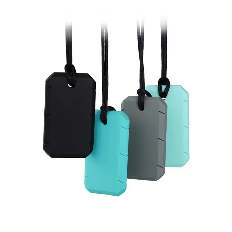 Chew collana Baby Silicone massaggiagengive autismo strumenti di terapia di masticazione sensoriale giocattoli gommosi per bambini