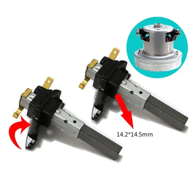 2 pezzi aspirapolvere motore elettrico spazzole di carbone accessori famiglia durevole