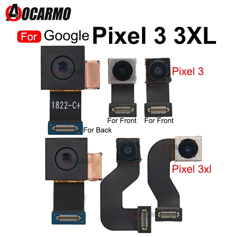 Fotocamera Fullset per Google Pixel 3 / 3XL 3 XL Parti di ricambio per cavo flessibile per fotocamera anteriore posteriore posteriore grande