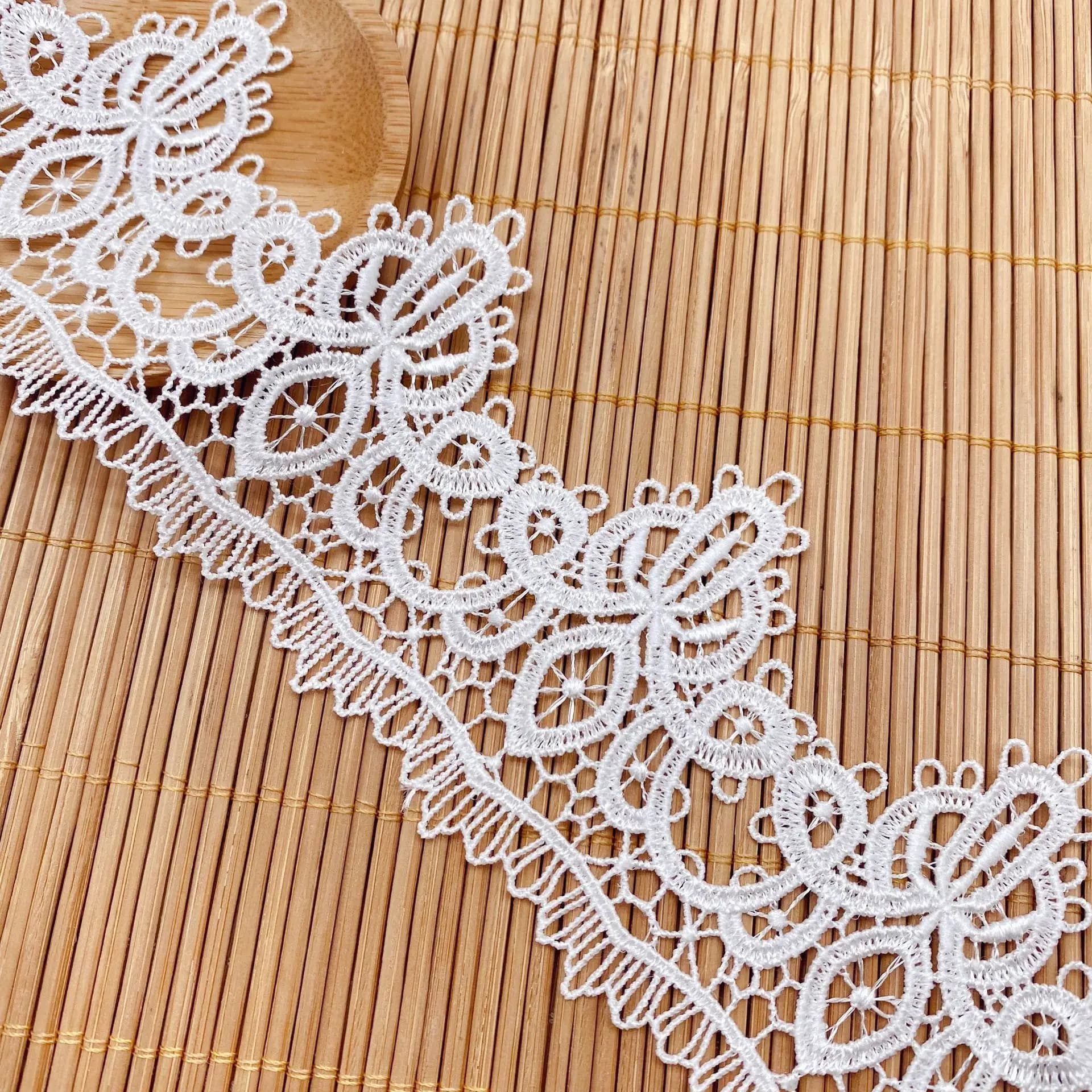 Ricama pizzo cavo Pigiama fai da te Accessori Arredamento per la casa Abbigliamento donna Biancheria da letto Abiti da sposa Accessori per indumenti da cucito