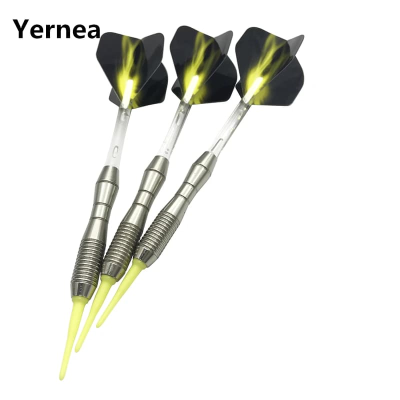 Yernea Punta Morbida Freccette Nuovo 3 Pz/set Elettronico Freccette 17g Standard di Articoli Sportivi 15 centimetri di Lancio Giochi Nylon Alberi aurora Ala