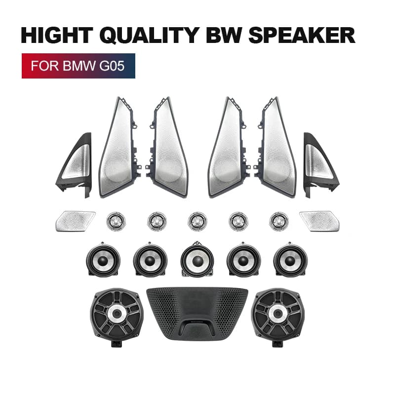Tweeter luminoso per porta anteriore e posteriore per auto, rivestimento luminoso per illuminazione notturna, altoparlanti audio subwoofer, copertura LED clacson, per BMW X5 G05 X7