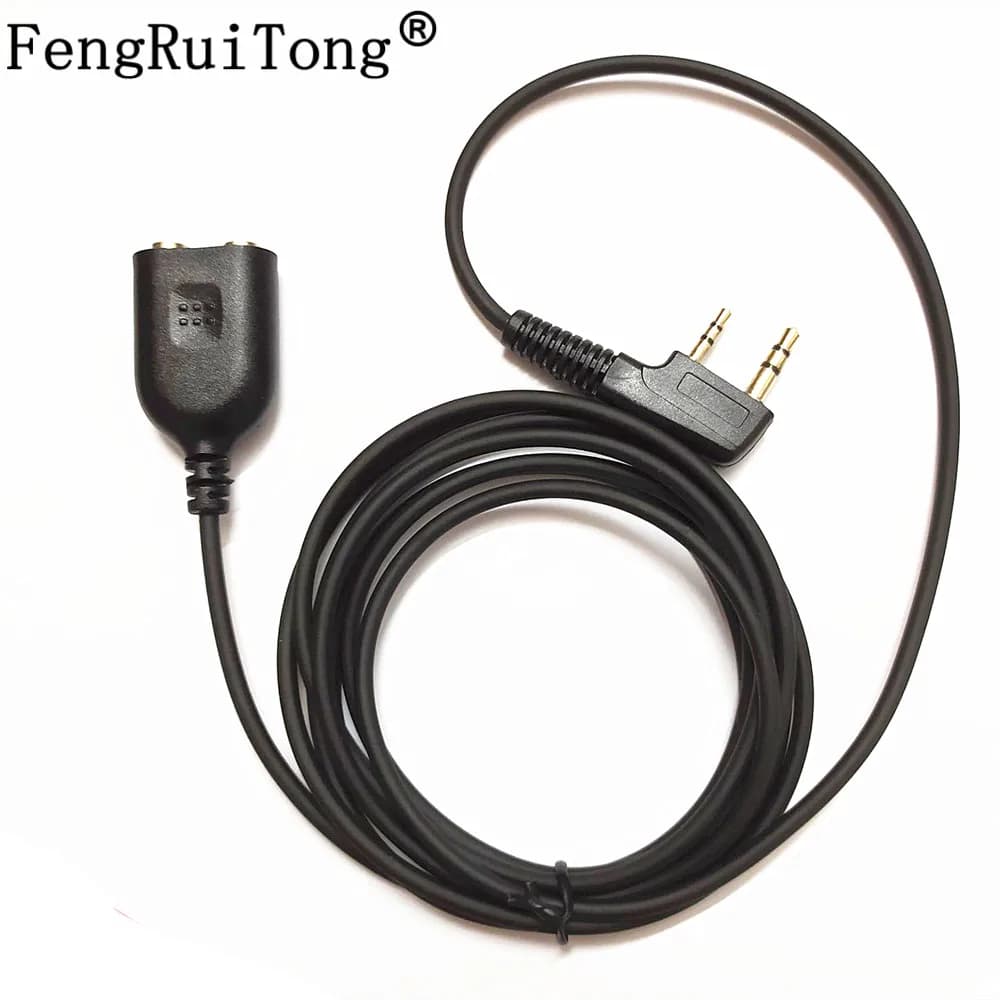 Altoparlante Mic cuffia auricolare maschio a femmina cavo di prolunga per Kenwood BaoFeng UV-5R BF-888s walkie-talkie K tipo 2 Pin