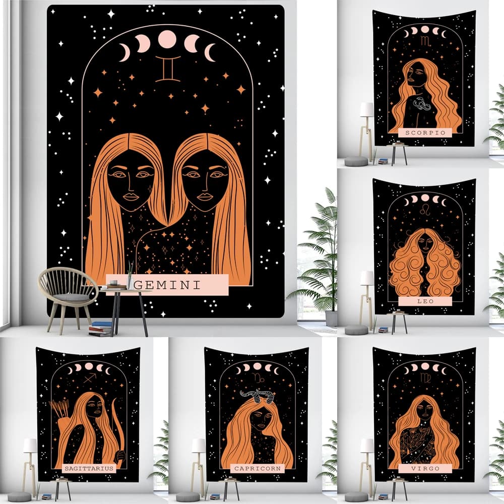 Beautiful Girl Scene psychedelic Home Decoration Art space Hippie Boho Wall hanging Yoga Mat Room wall decoration Sheets