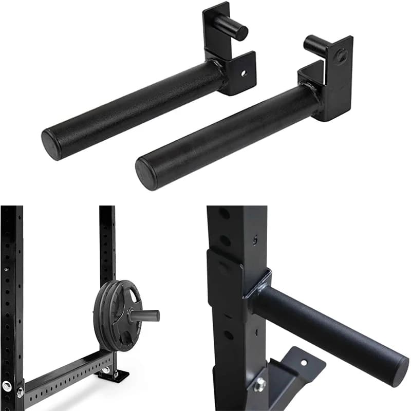 Hard Drive Bracket with Barbell Heavy Steel Portal Frame Accessories for Multifunctional Power Rack Home Fitness, Weight Plate Equipment Support