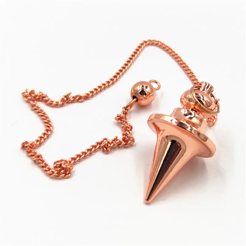 SongLong Pendule Healing Pyramid Spiritual Reiki pendolo per rabdoming rame meel Charms ciondolo Chakra amuleto