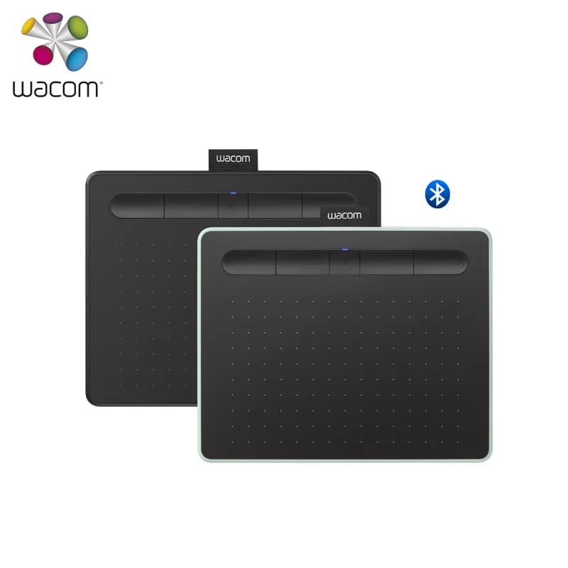 Wacom Intuos Small CTL-4100WL tavoletta grafica Bluetooth compatibile con Mac, PC, Chromebook e Software Android + 3