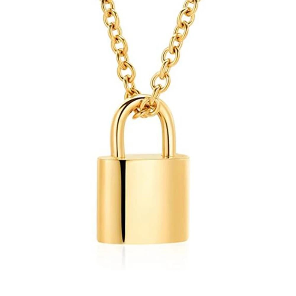 Gioielli per cremazione con lucchetto per ceneri, ricordo, urna commemorativa, collana con ciondolo, regali di moda