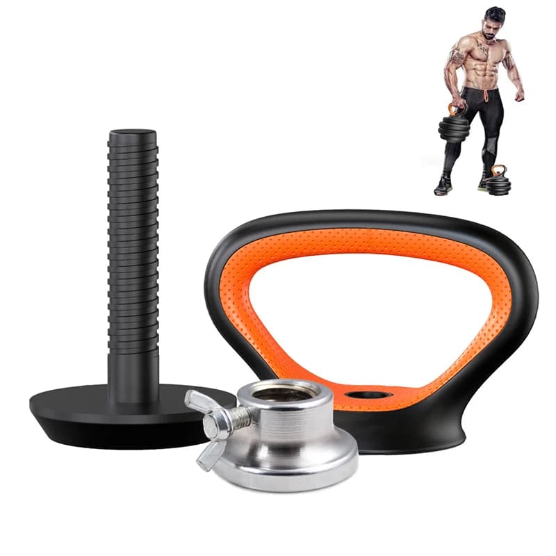 Kettlebell adjustable handle with handlebar weight plate lock Home Gym Weightlift Weightlifting Equipment Kettlebell