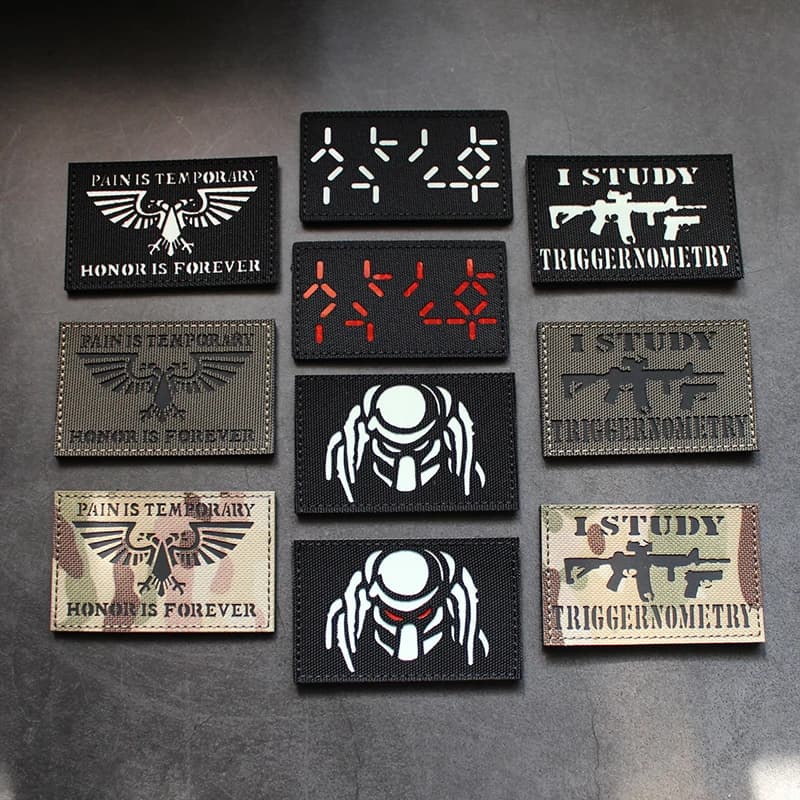 Lightweight IR Dark Predator Anime, trigonometry studio badges, laser engraved nylon bracelet, honorary eagle badge
