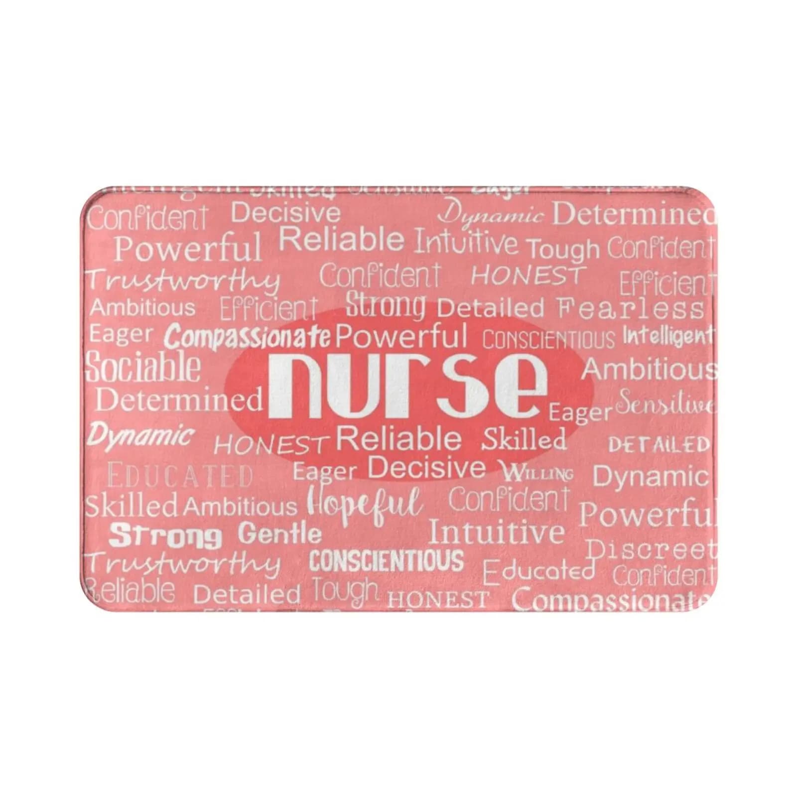 Nurse Adjectives Carpet Mat Rug Cushion Soft Non-Slip Nurse Nursing Nurse Graduation Icu Nurse Cardiac Nurse Trauma Nurse