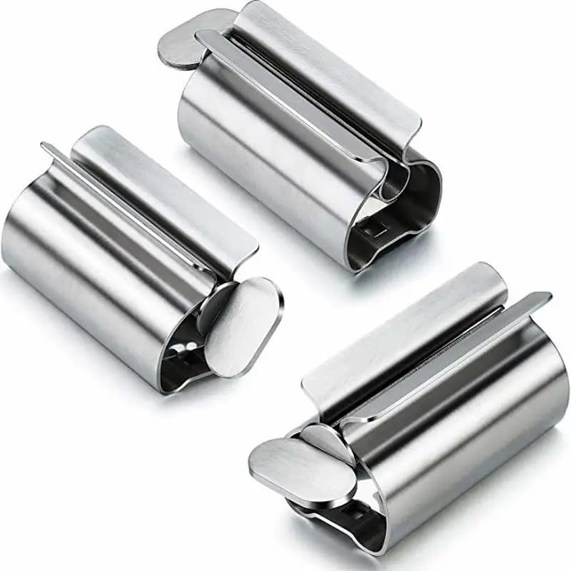 Dispenser automatico di dentifricio portaspazzolino a parete spremiagrumi Set di accessori per il bagno