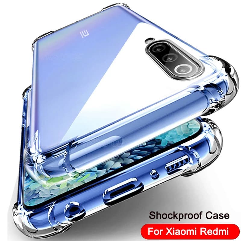 Custodia in silicone trasparente antiurto Airbag per Xiaomi Mi 11 10 Ultra 10S 10T 10i 9 SE 8 Nota 10 Pro A2 A3 Lite Cover morbida per telefono