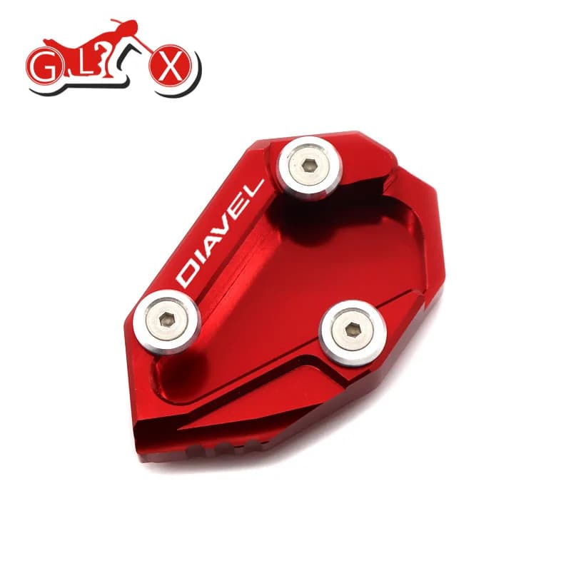 Accessori in alluminio CNC per moto per Ducati diavel 1200 2010-2016 2017 cuscinetto piastra ingranditore estensione cavalletto laterale cavalletto
