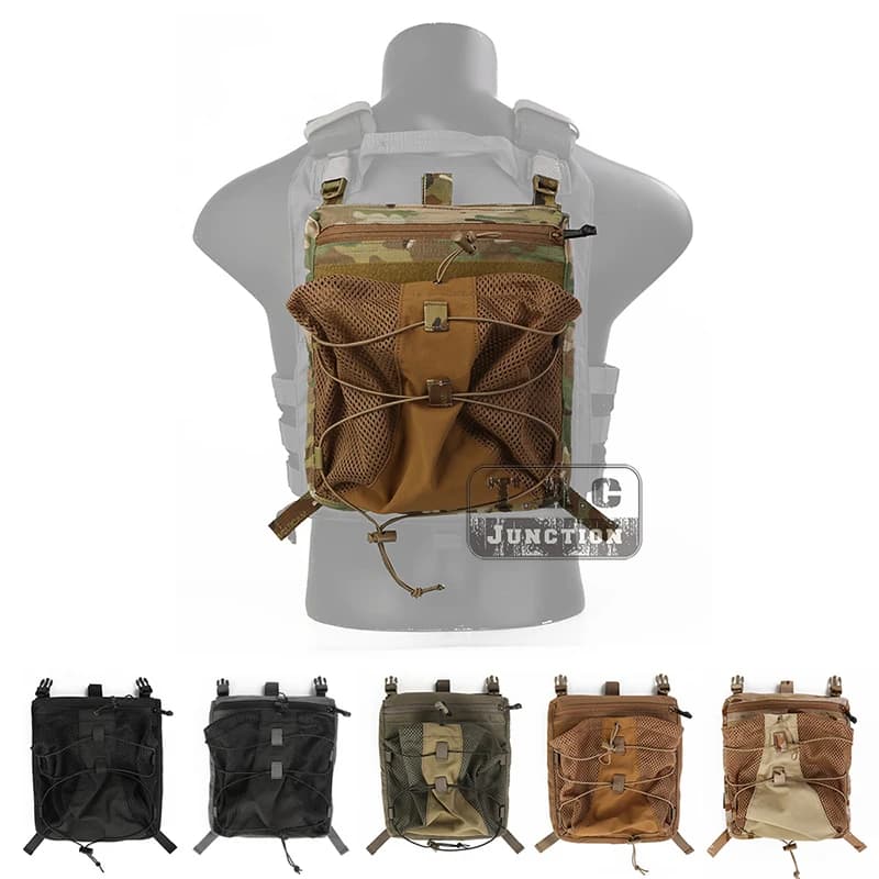 Emerson Tactical LBX Style 4040C Bungee Pack hydration pocket for 4020 Armatus Vest Helmet Water Bag Back Plate