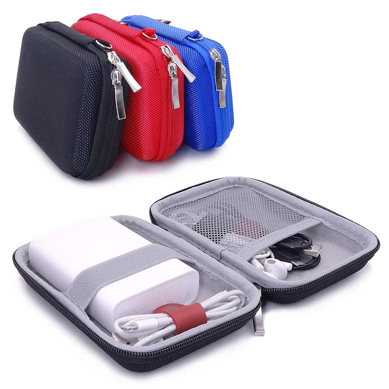 Borsa HDD portatile da 2.5 pollici disco rigido USB esterno per il trasporto del Mini cavo Usb custodia per custodia custodia per auricolari per custodia protettiva per HDD