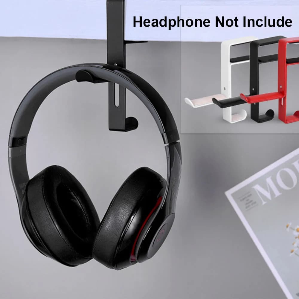 POYATU Supporto per cuffie per Bose Staffa per cuffie per Razer Supporto per cuffie da parete per SONY Hanger sotto il gancio da scrivania per display JBL