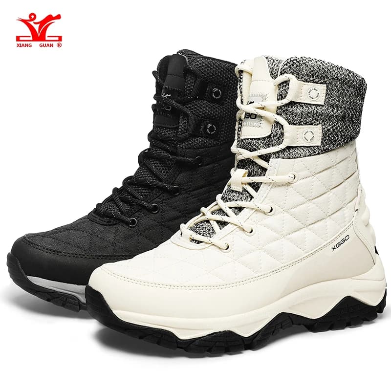 XIANG GUAN Scarpe da trekking Donna Impermeabili Arrampicata sulla neve Donna Sport all'aria aperta Caccia Trekking Scarpe alla caviglia Stivali tattici da montagna