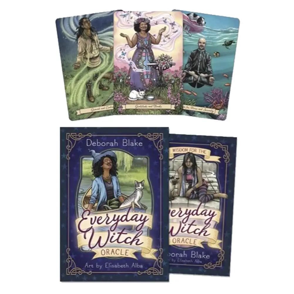 Everyday Witch Oracle Deck, guida in PDF in inglese, 40 carte da gioco, gioco da tavolo, intrattenimento per la famiglia, giocattoli per bambini
