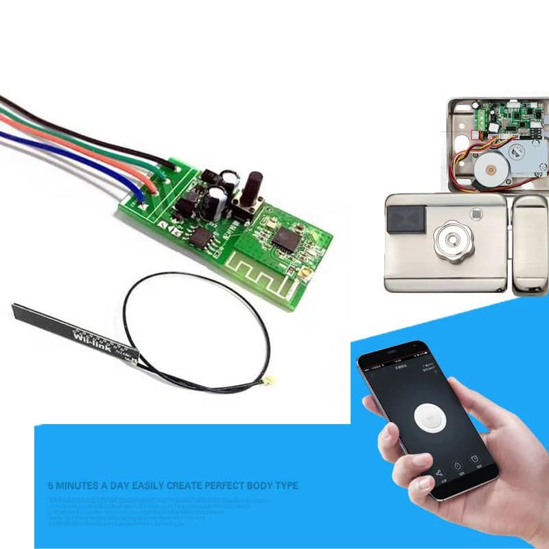 12V WiFi Smart Switch Interruttore di Serratura Elettronica Porta per EWelink APP Funziona con Alexa/Google Casa Intelligente Smart Home, Moduli Automazione
