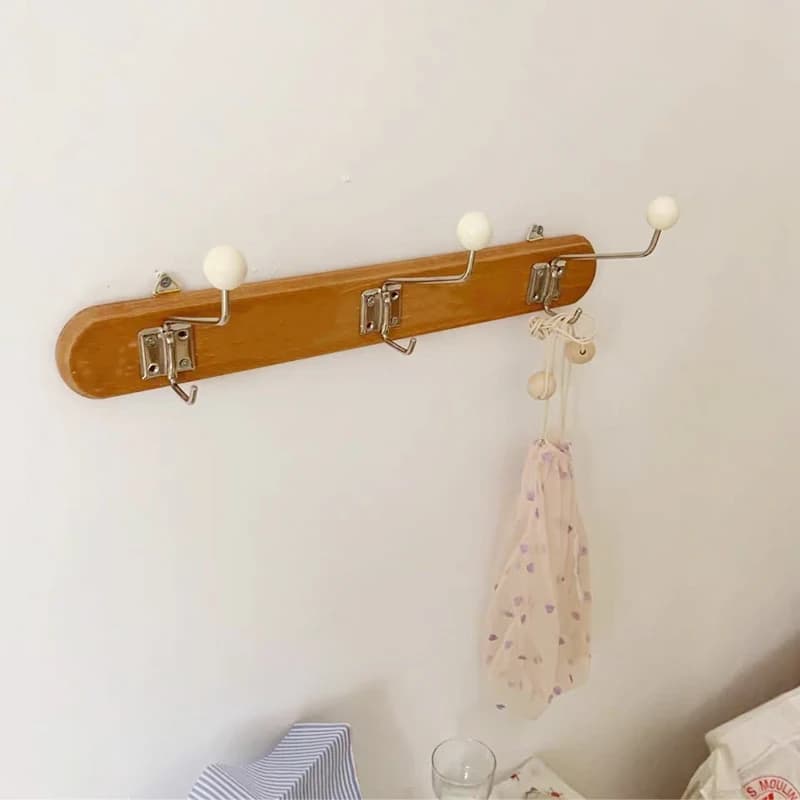 Nordic Gancio A Muro Francese Coreano Vestiti di Legno Cappello Holder Rack Ganci Del Crochet Organizzatore Camera Dei Bambini Decorazione Della Casa Nursery Decor