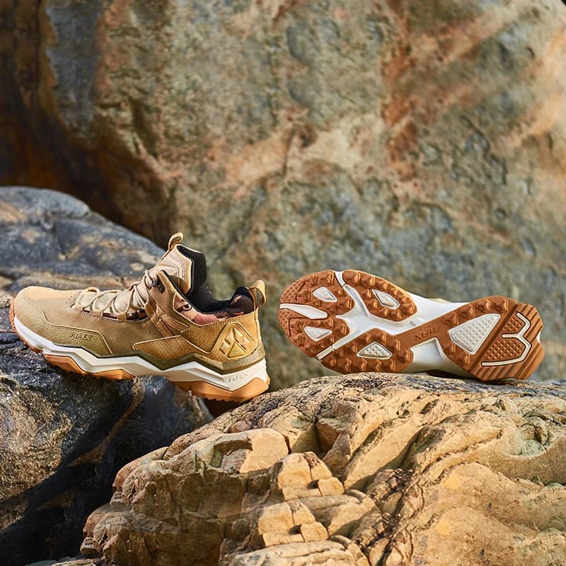 RAX Scarpe da trekking impermeabili da uomo in pelle bovina Stivali da trekking da arrampicata da donna Scarpe da ginnastica da montagna antiscivolo da esterno per uomo