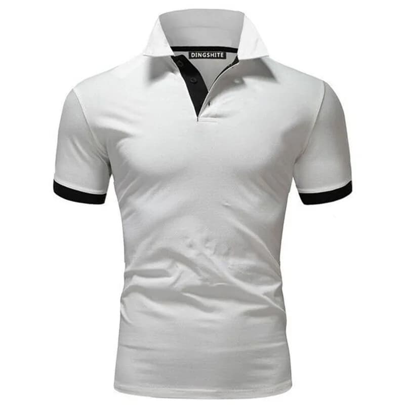 Polo uomo Casual cotone tinta unita Polo t-Shirt traspirante da uomo Golf Tennis abbigliamento di marca Plus po lo
