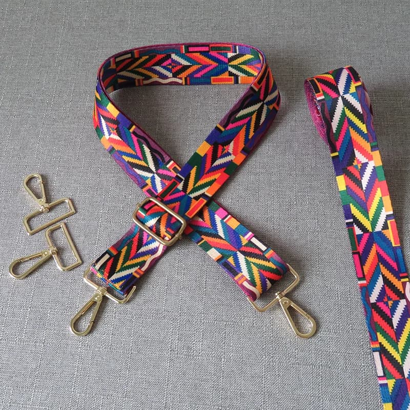 5 metri di Larghezza 38mm cinghia morbida in tessuto accessorio per borsa collare per cani per animali domestici guinzaglio borsa per indumenti decorazione cintura nastro arcobaleno per cucire
