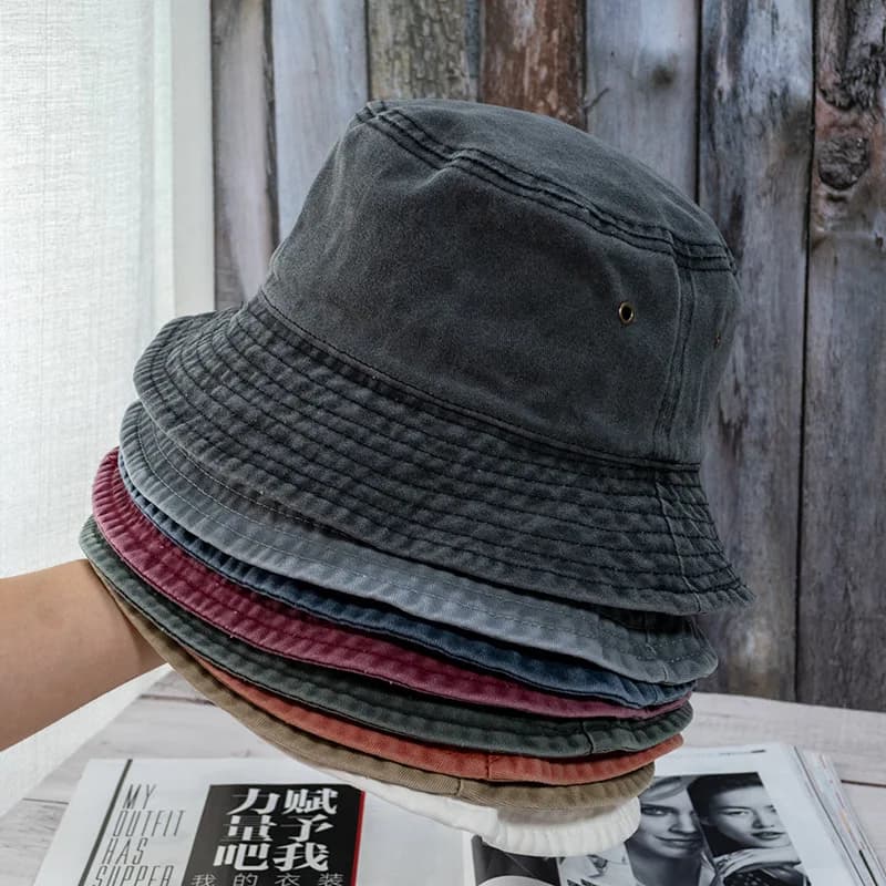 Nuovo cappello da pescatore unisex moda berretto di jeans lavato design uomo cappelli Panama donna estate outdoor casual protezione solare visiera berretti da pescatore