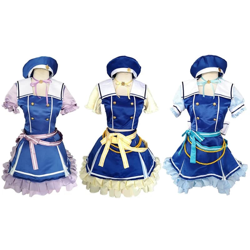 Anime Shirasapi Chisato Hikawa Hina Wakamia Eve Cosplay Custume Cos jk Uniformi scolastiche Ragazze Set per la festa di Natale di Halloween