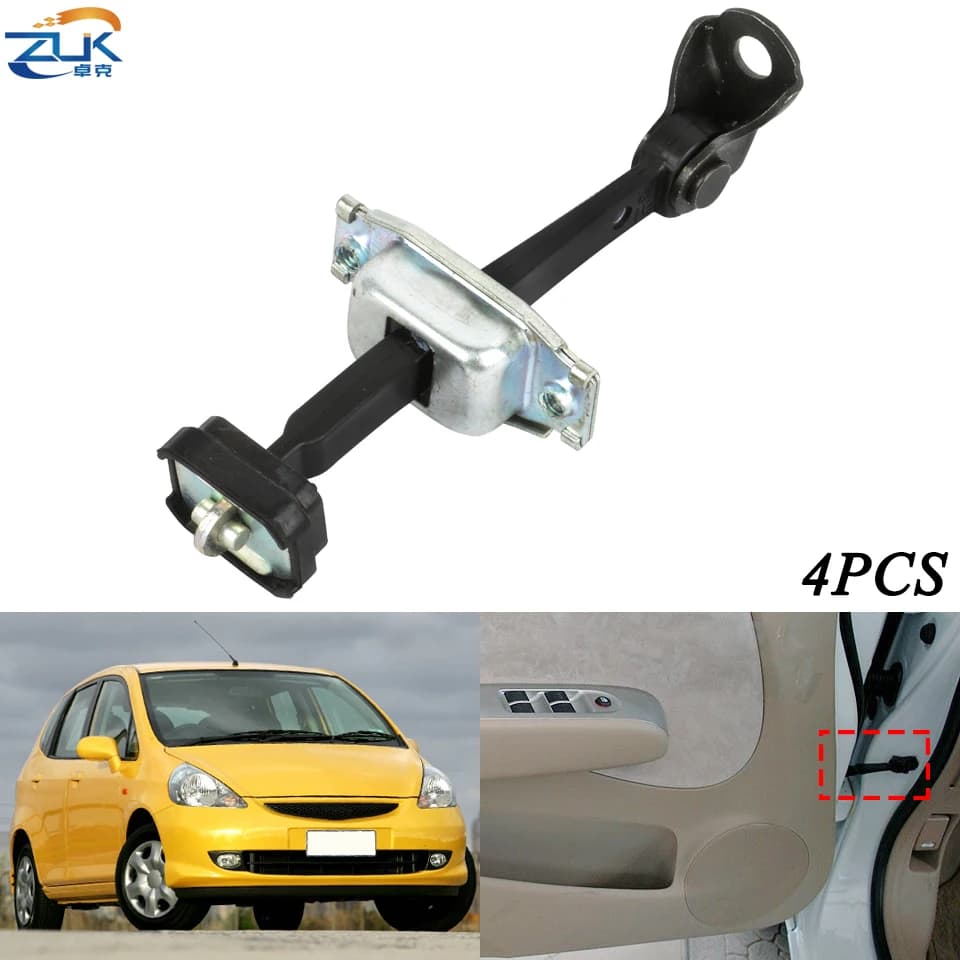 ZUK 4PCS Portello di Automobile di Checker Porta Cinghia di Controllo Fermacorda E Ganci Per HONDA FIT JAZZ CITTÀ GD1 GD3 GD6 GD8 2003-2008 72380-SEN-H01 72880-SEN-H01