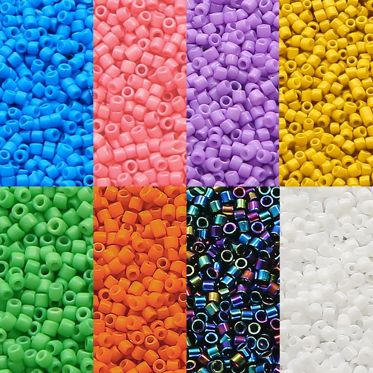 2mm tinta unita 1900 pz/lotto perline distanziatrici in vetro perline per semi di cucito per abbigliamento scarpe forniture resistente all'usura opaco