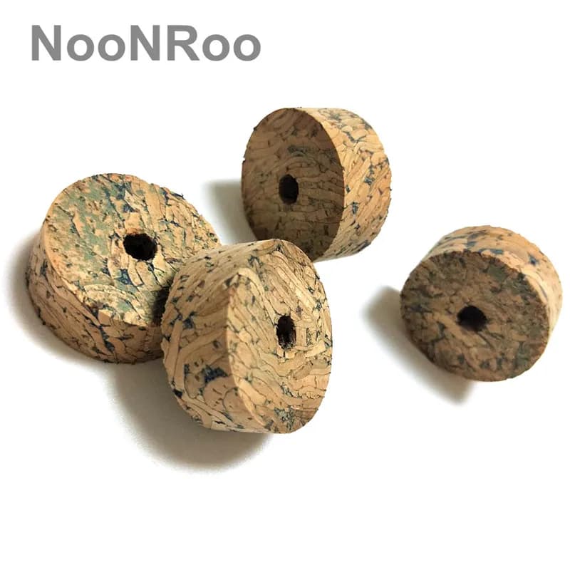 NooNRoo Light Blue Rubber Cork Ring, Fishing Rod Repair Components, 1, 1/4 "x 1/2" x 1/4 ", 10Pcs