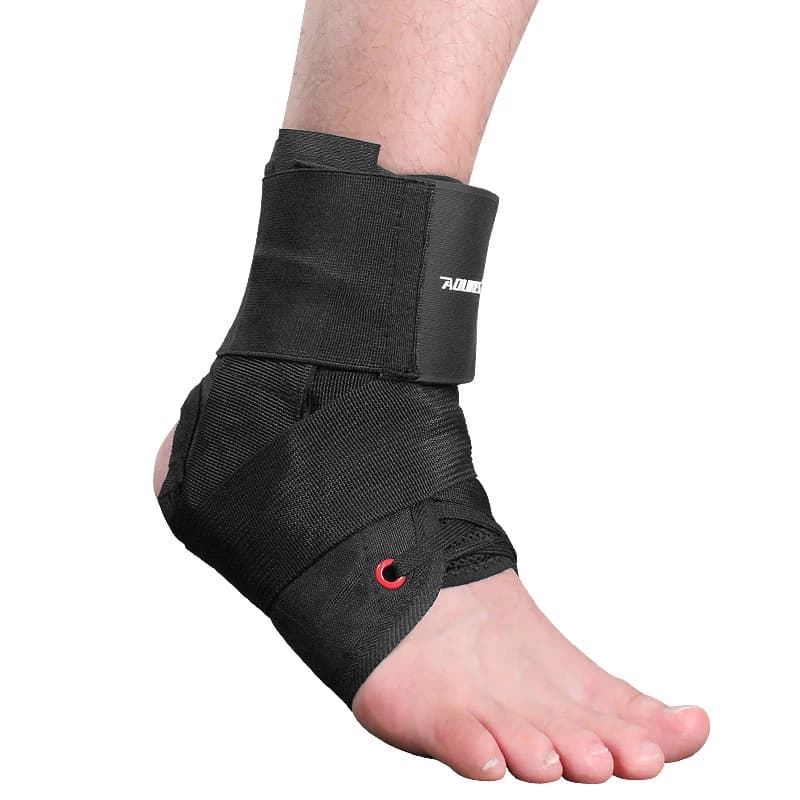 1 pz Bendaggio Regolabile Sport Piede Cavigliera Wrap Cavigliera Supporto Stecca Elastica per la Protezione Distorsioni Lesioni Protezione
