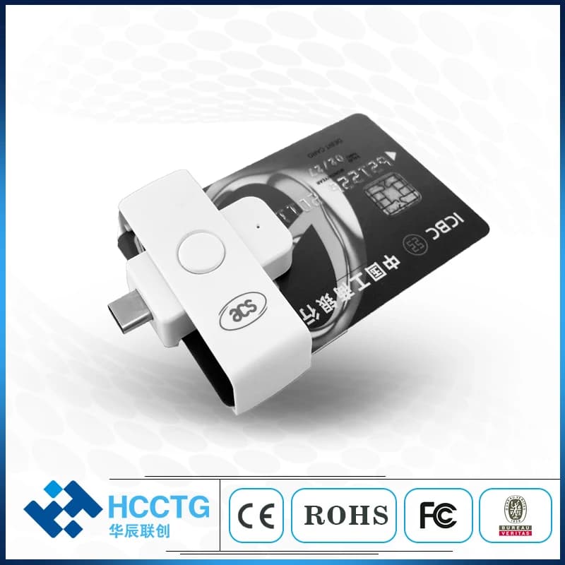 Lettore di schede USB Type-C con memoria chip IC ISO7816 per contatto intelligente SDK gratuito Android Windows ACR39U-NF
