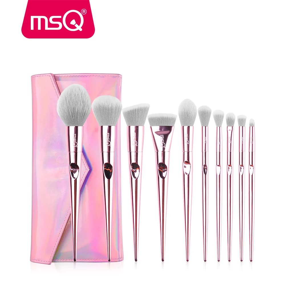 MSQ 10pcs Makeup Brushes Fard Base Products Umbrella Make Up Brushes Kit Pincel Maquiagem Professional Travel Tool Make Up